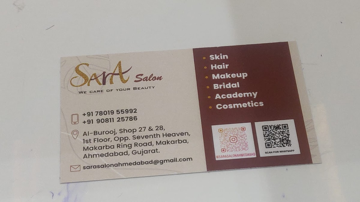 Sara Salon | Beauty Parlour service & Beauty Salon In Ahmedabad | Bridal Service | Makeup service In Ahmedabad