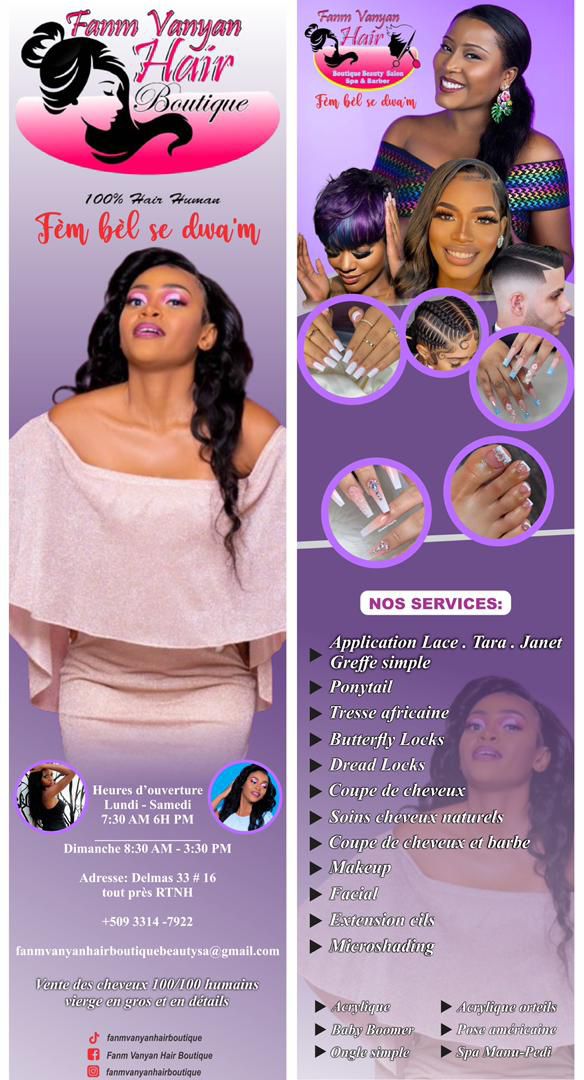 Fanm Vanyan Hair Boutique Beauty Salon SPA & Barber