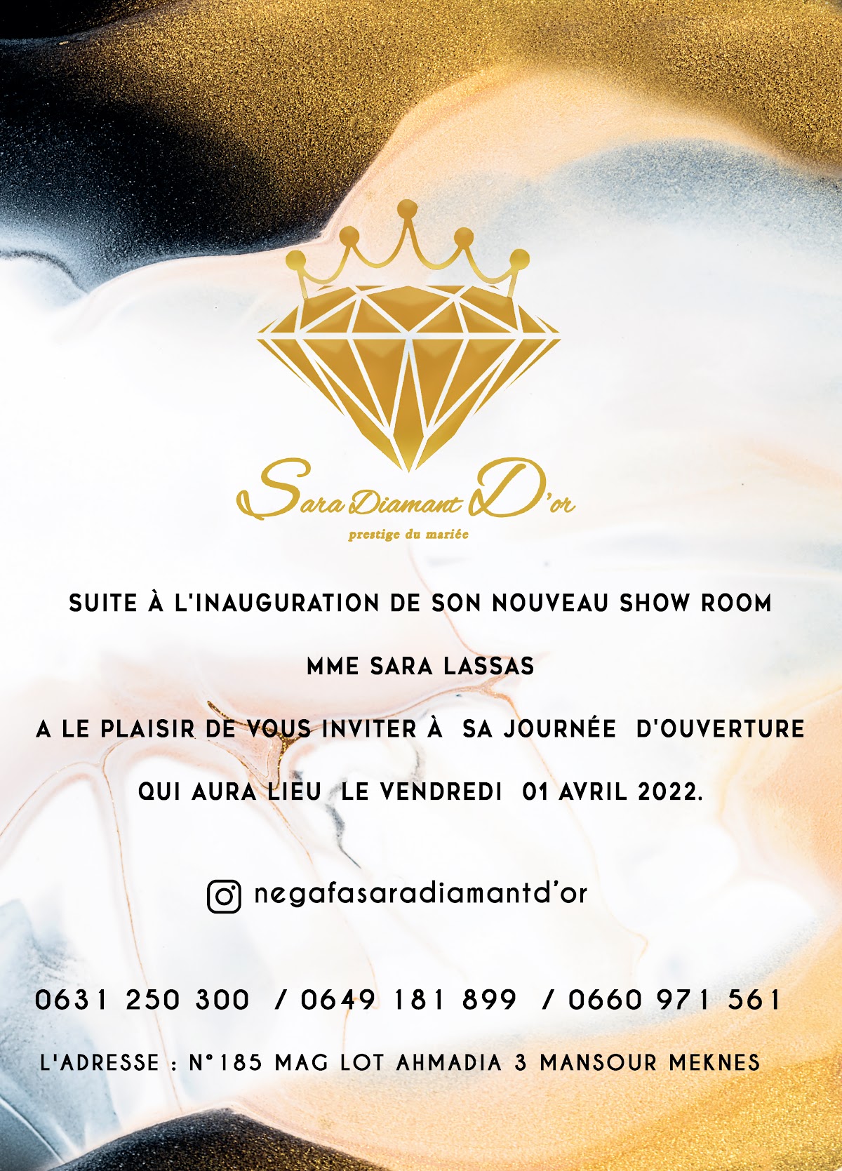 Negafa Sara Diamant d'Or
