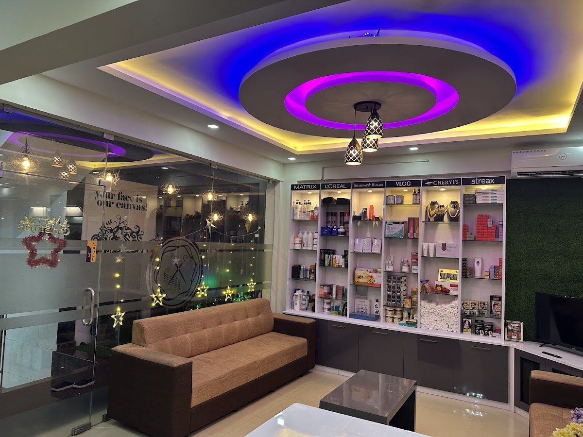 Blue Pink Premium Family Makeup Studio And Unisex Salon