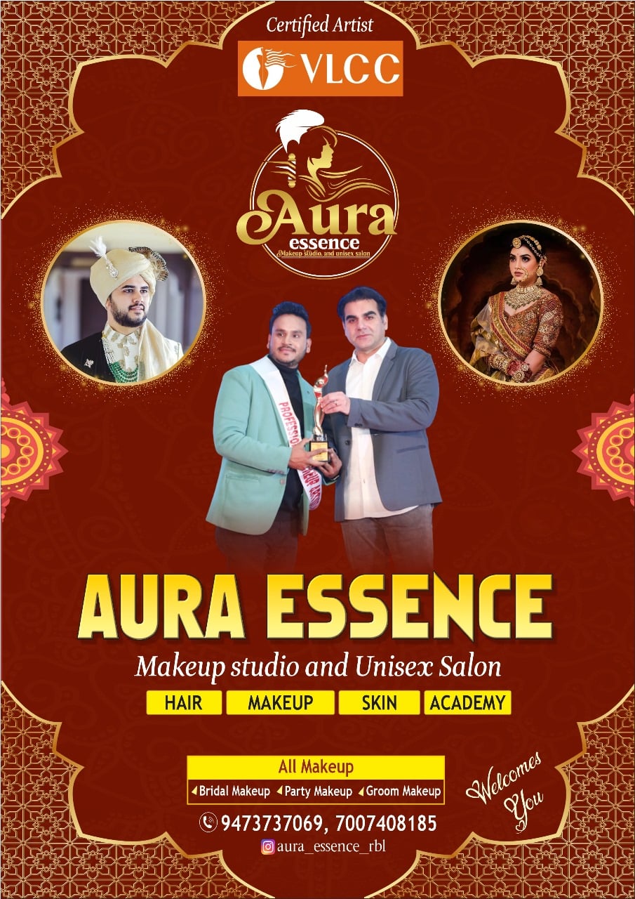 Aura Essence Makeup Studio and Unisex Salon Raebareli