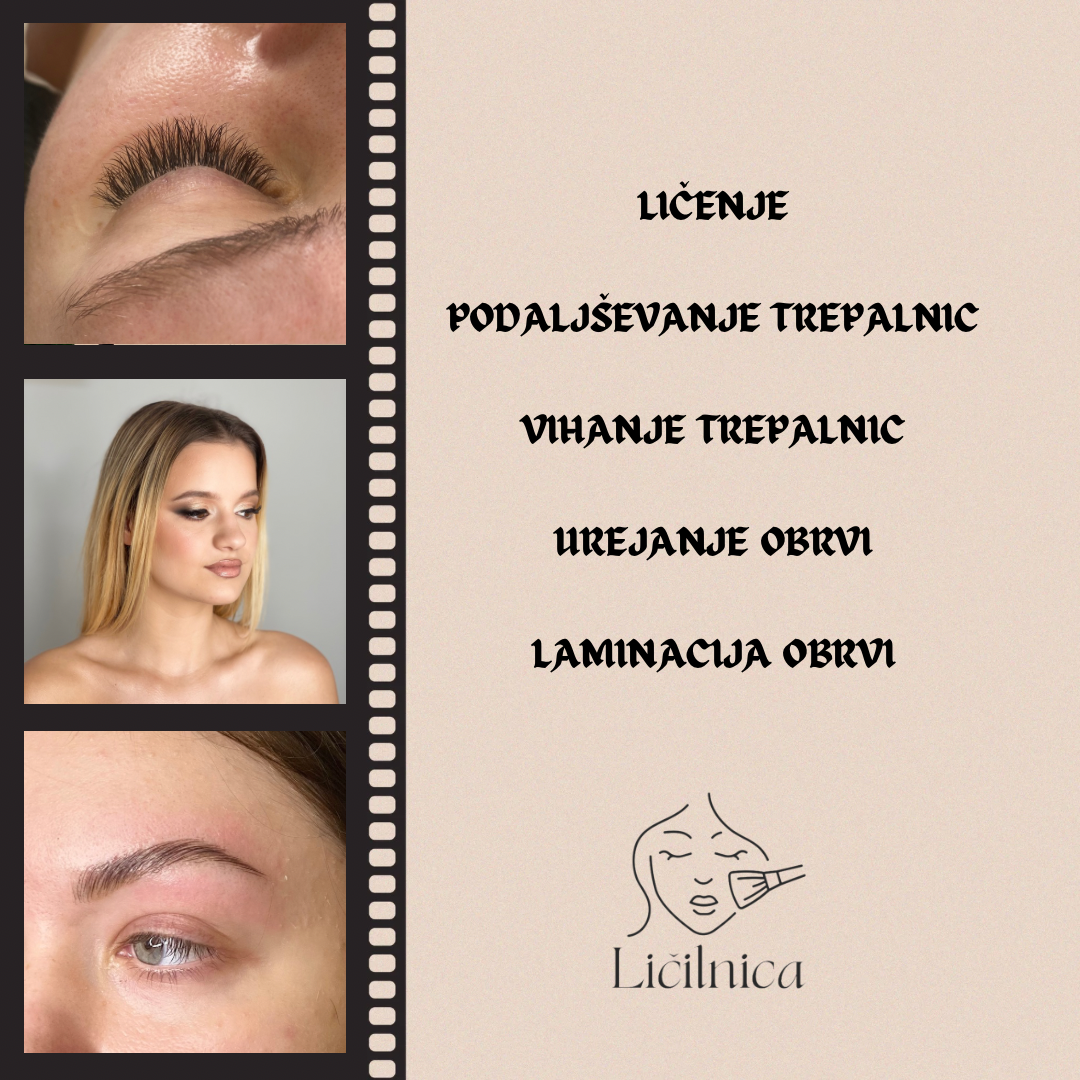 Licilnica - Licenje, trepalnice, obrvi