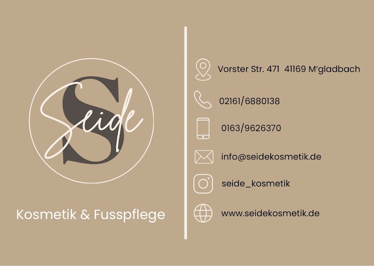 Seide Kosmetik und Fusspflege