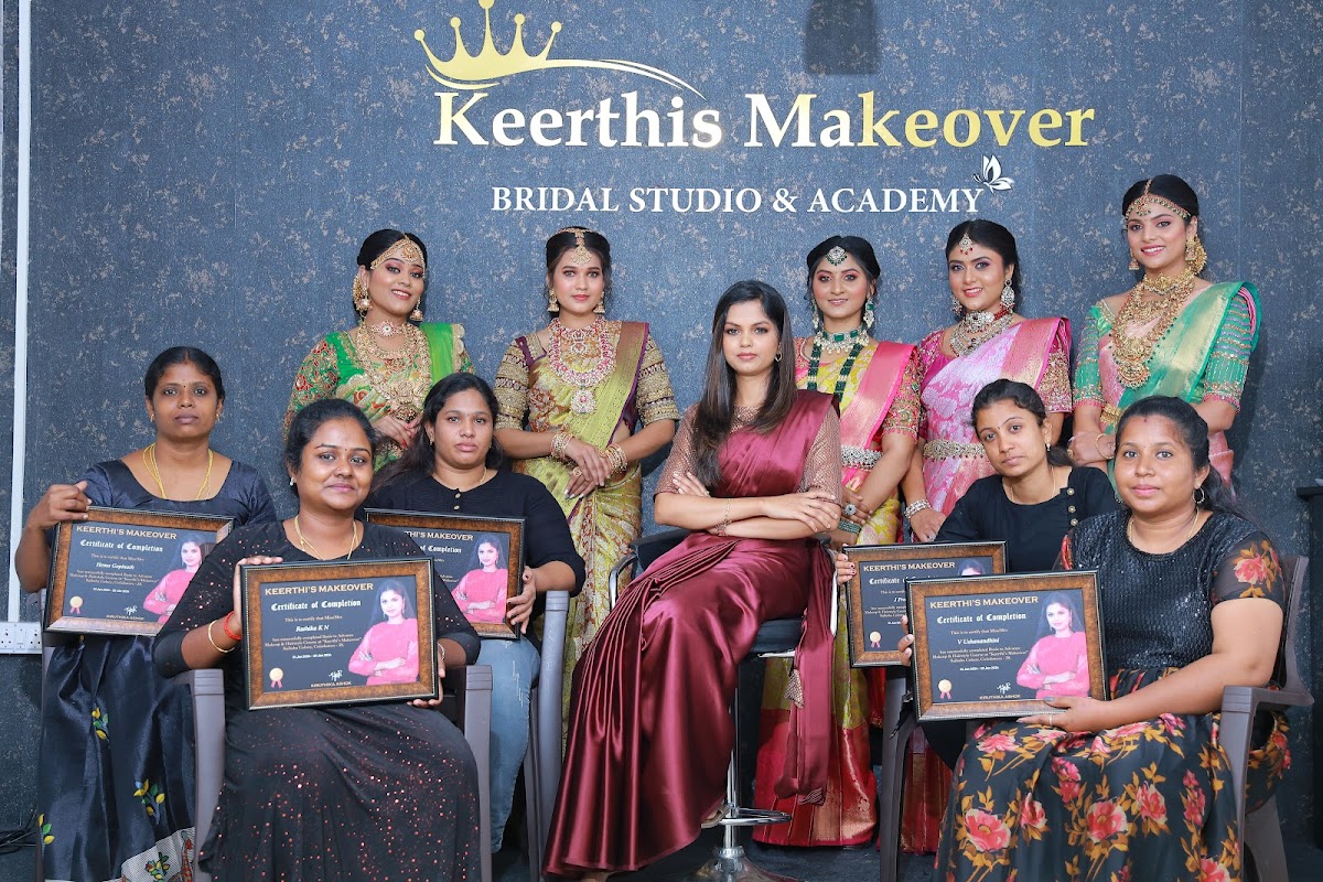 Keerthi's makeover Bridal Studio & Academy