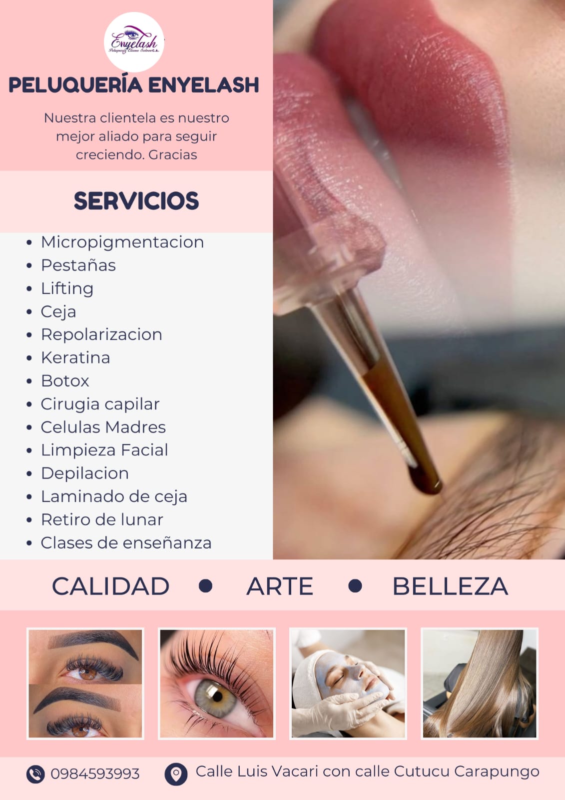 Peluqueria Eliana Saloon Enyelash Sucursal Carapungo