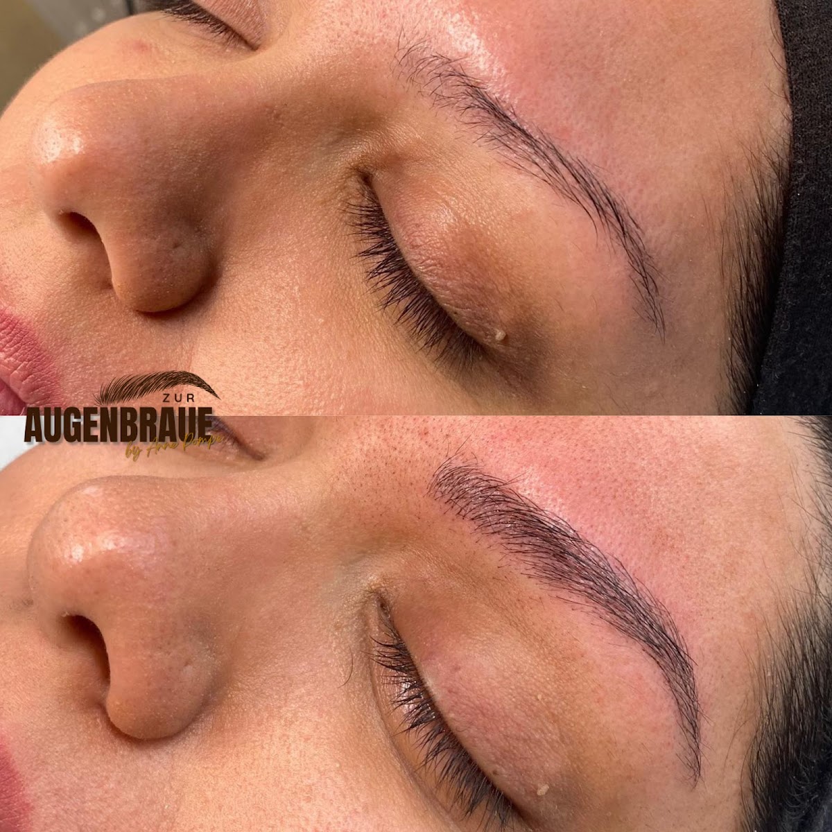 Zur Augenbraue