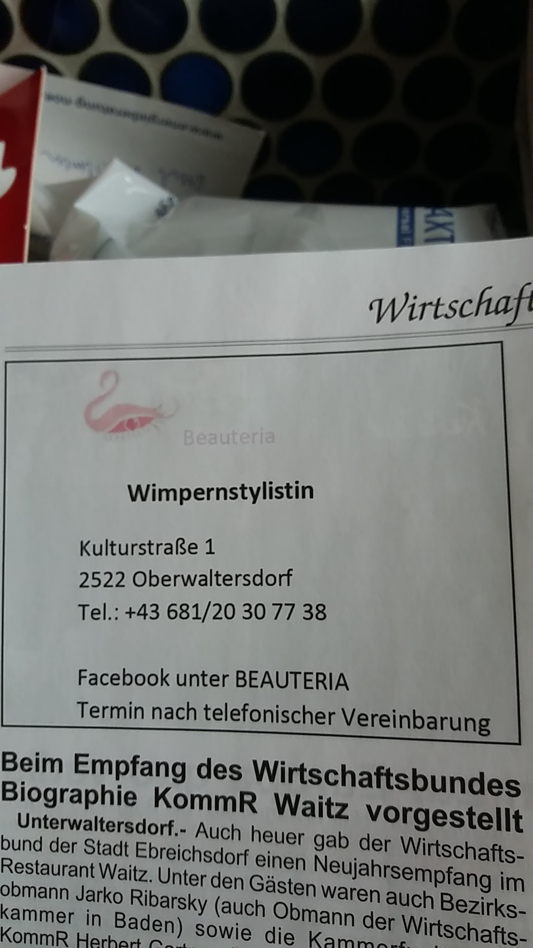 BEAUTERIA Wimpernstylistin