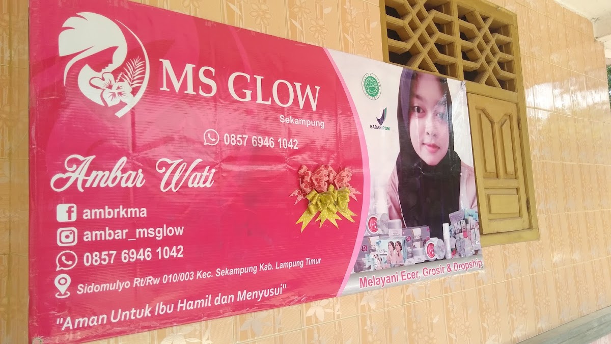 STOKIS MS GLOW, NBS, EGLOW SKINCARE SEKAMPUNG LAMPUNG TIMUR